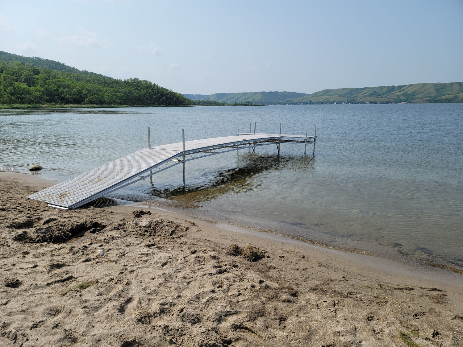 4ft x 30ft Roll-In Dock Package with 4ftx10 patio