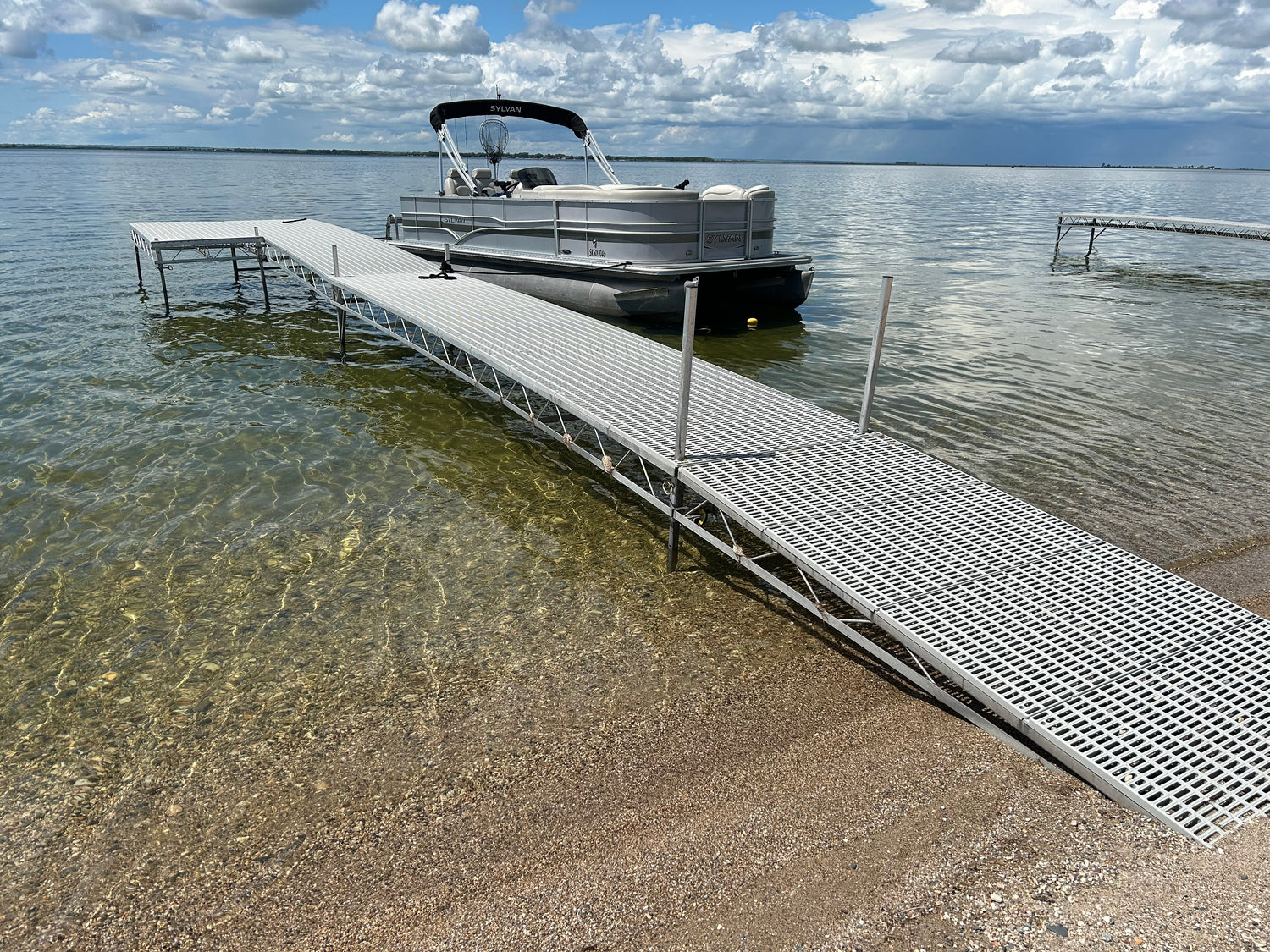 4ft x 50ft Roll-In Dock Package with 4ftx10 patio
