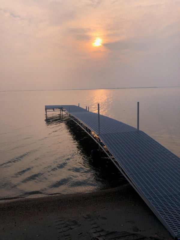 4ft x 50ft Roll-In Dock Package with 4ftx10 patio