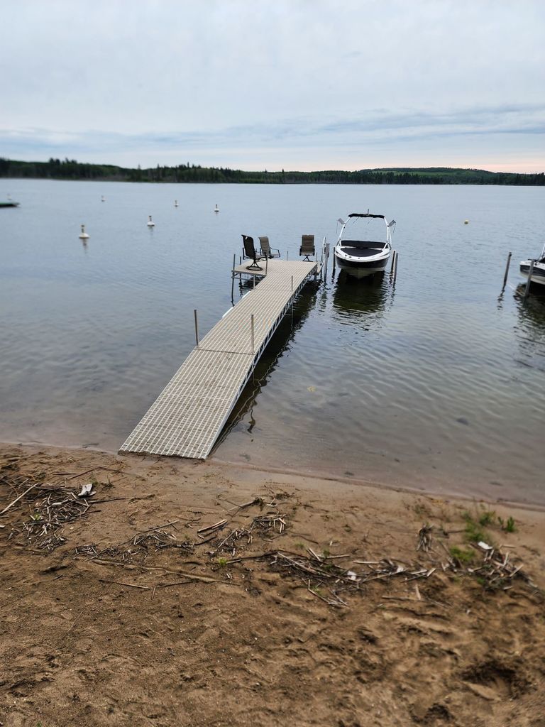 4ft x 42ft Roll-In Dock Package with 4ftx10 patio