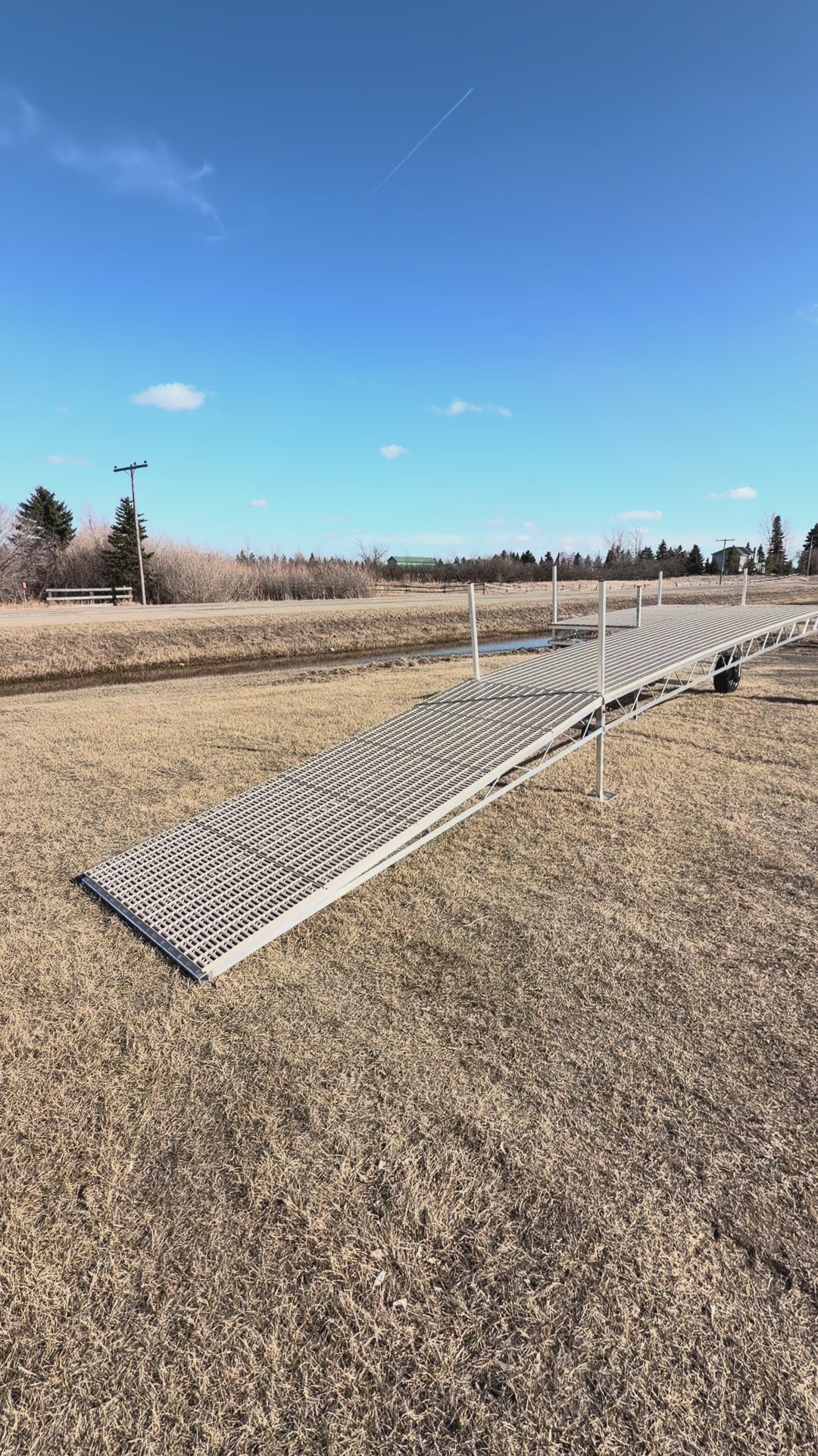 4ft x 30ft Roll-In Dock Package with 4ftx10 patio